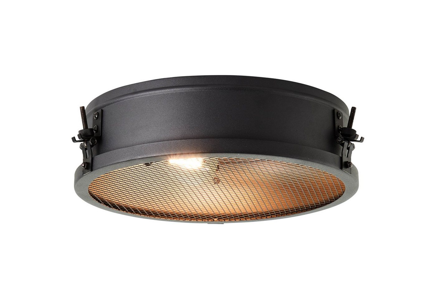 Brilliant Deckenleuchte Zois, ohne Leuchtmittel, Deckenlampe 34cm schwarz korund – Bild 2 von 3