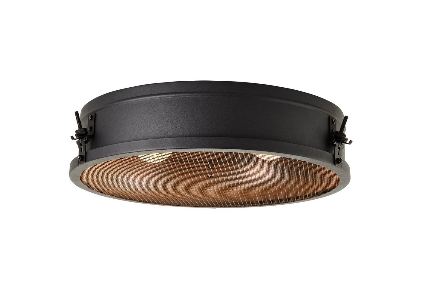 Brilliant Deckenleuchte Zois, ohne Leuchtmittel, Deckenlampe 42cm schwarz korund – Bild 2 von 3