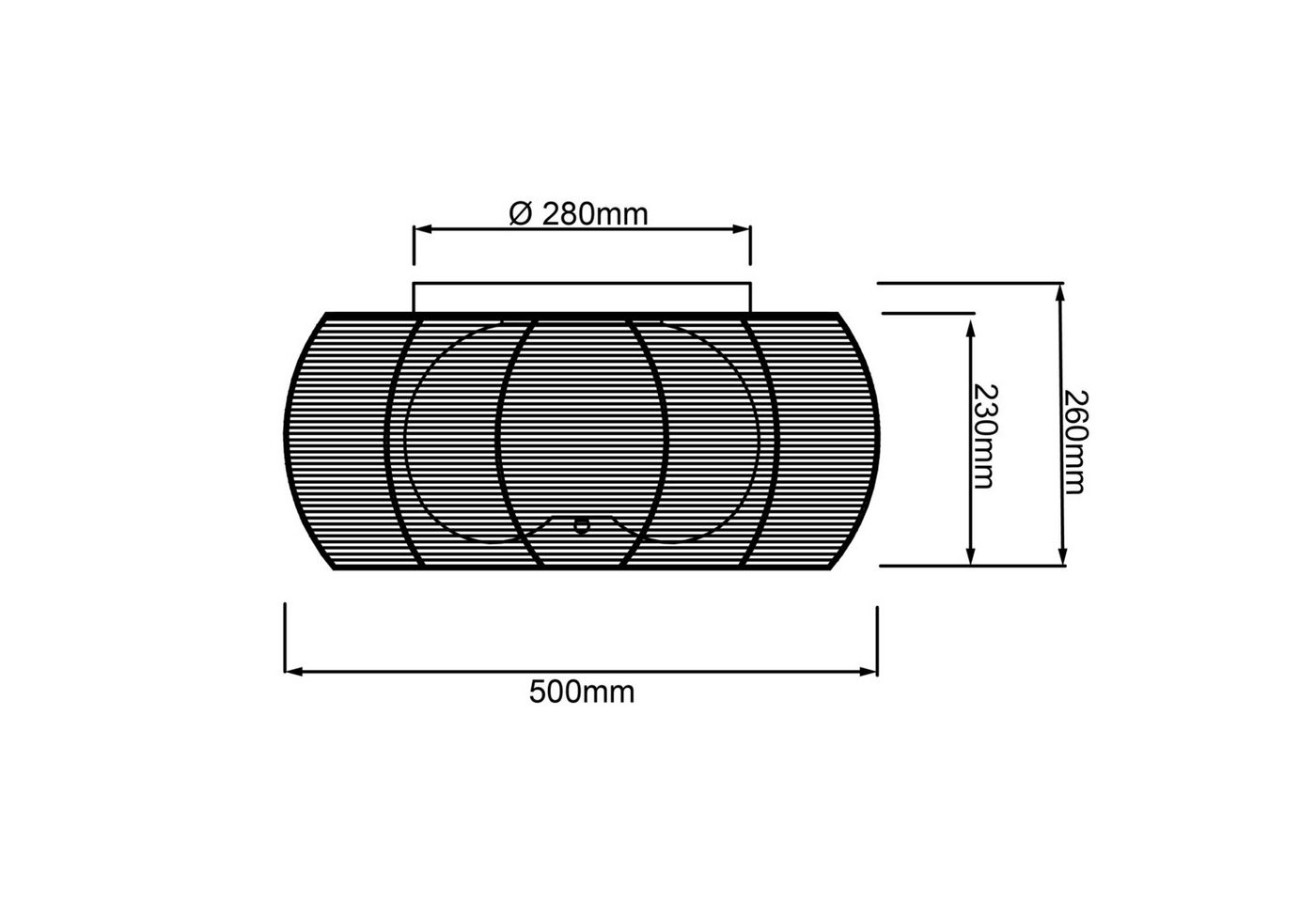 Brilliant Deckenleuchten Relax, Lampe Relax Deckenleuchte 50cm bronze/chrom 2x A60, E27, 30W, g.f. N – Bild 2 von 3