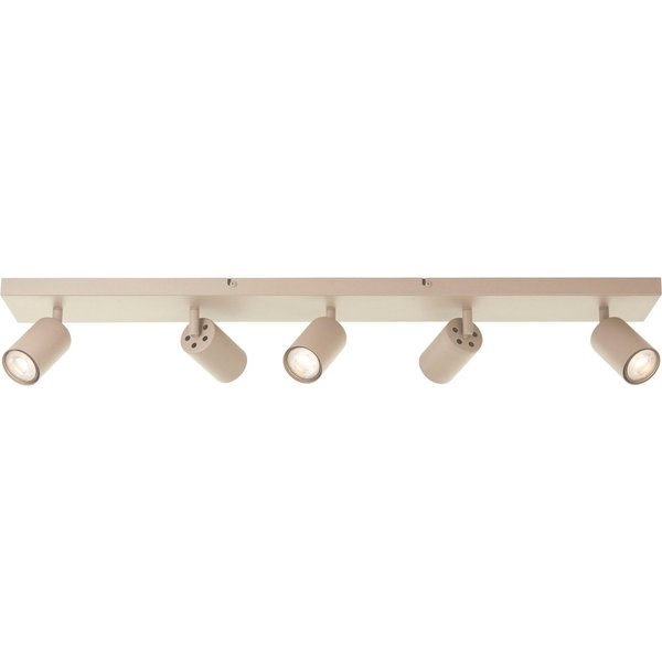 Brilliant Deckenstrahler Jello, LED wechselbar, Warmweiß, GU10 LED inkl., 350 lm, 3000 K, schwenkbar, Metall, champagnerfarben
