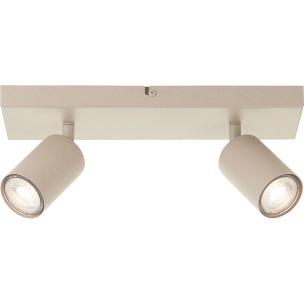 Brilliant Deckenstrahler Jello, LED wechselbar, Warmweiß, GU10 LED inkl., 350 lm, 3000 K, schwenkbar, Metall, champagnerfarben