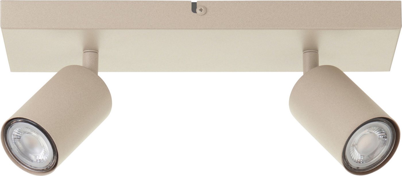 Brilliant Deckenstrahler Jello, LED wechselbar, Warmweiß, GU10 LED inkl., 350 lm, 3000 K, schwenkbar, Metall, champagnerfarben – Bild 2 von 5