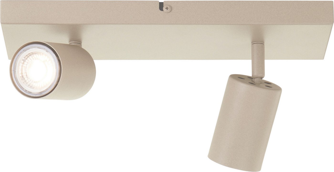 Brilliant Deckenstrahler Jello, LED wechselbar, Warmweiß, GU10 LED inkl., 350 lm, 3000 K, schwenkbar, Metall, champagnerfarben – Bild 3 von 5