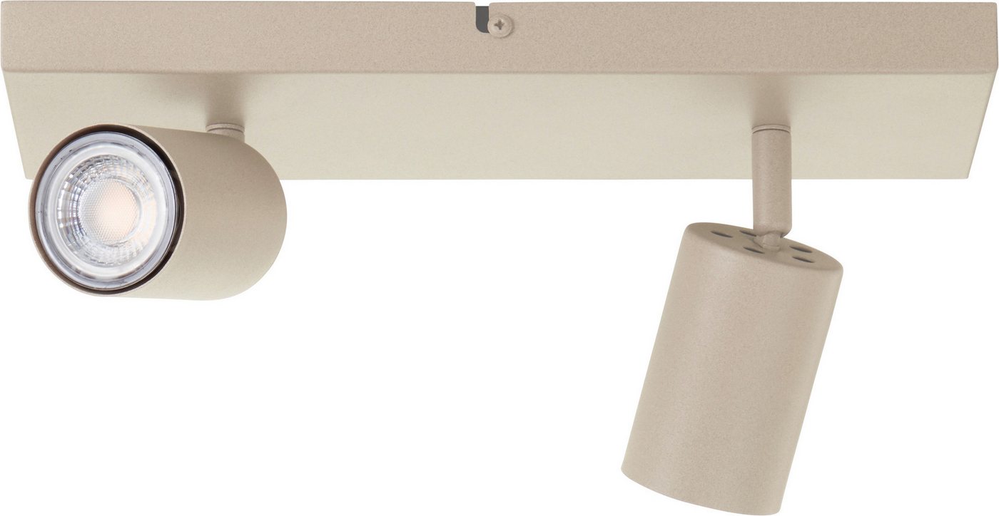 Brilliant Deckenstrahler Jello, LED wechselbar, Warmweiß, GU10 LED inkl., 350 lm, 3000 K, schwenkbar, Metall, champagnerfarben – Bild 4 von 5