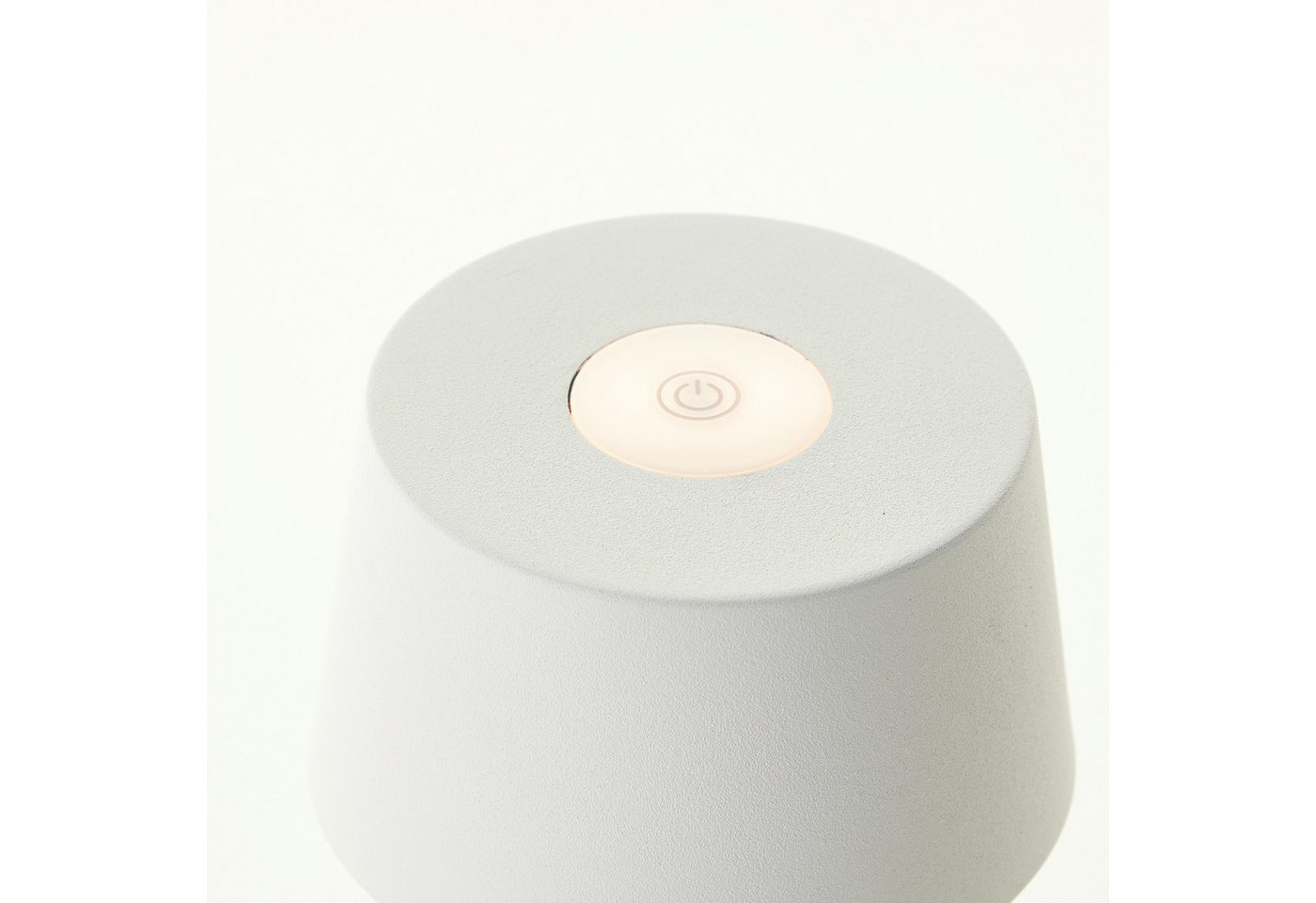 Brilliant LED Außen-Tischleuchte Jona, Dimmfunktion, LED fest integriert, Warmweiß, Kabellos, USB, H 25 cm, 170 lm, höhenverstellbar, 3000 K – Bild 5 von 5