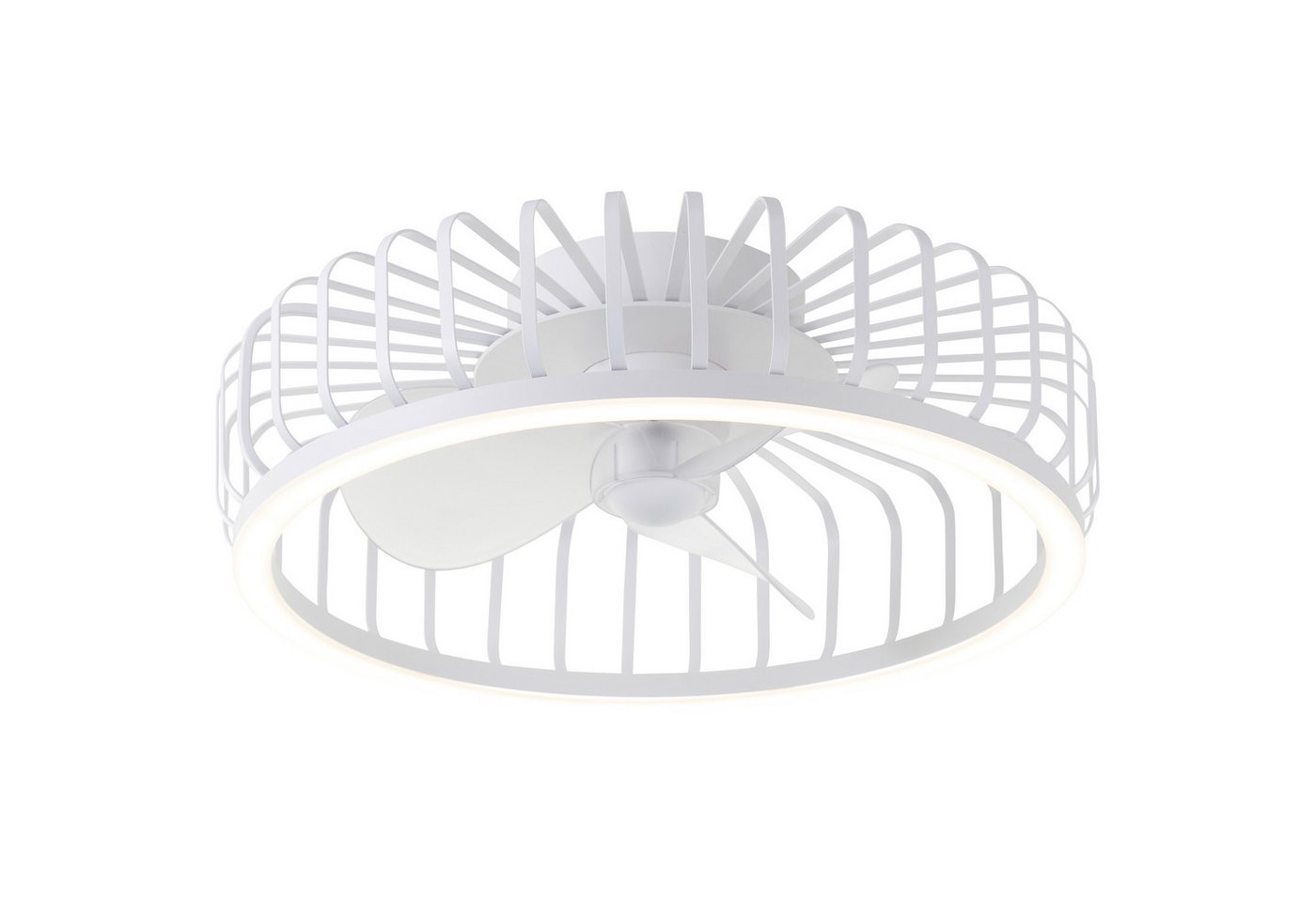 Brilliant LED Deckenleuchte Capo, CCT - über Fernbedienung, Dimmfunktion, Memoryfunktion, Nachtlichtfunktion, Timerfunktion, Ventilatorfunktion, LED fest integr – Bild 4 von 5