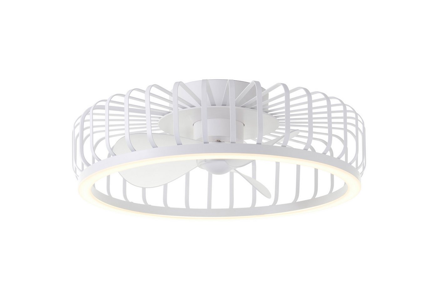 Brilliant LED Deckenleuchte Capo, CCT - über Fernbedienung, Dimmfunktion, Memoryfunktion, Nachtlichtfunktion, Timerfunktion, Ventilatorfunktion, LED fest integr – Bild 5 von 5