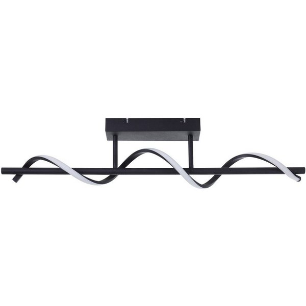 Brilliant LED Deckenleuchte Eunice, LED fest integriert, Neutralweiß, 80 cm Breite, 2600 lm, 4000 K, Metall, matt Schwarz