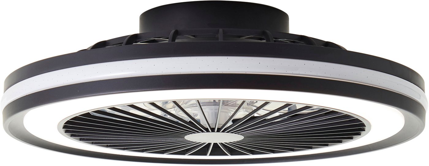 Brilliant LED Deckenleuchte Palmero, CCT - über Fernbedienung, Dimmfunktion, Nachtlichtfunktion, RGB, Timerfunktion, Ventilatorfunktion, LED fest integriert, wa – Bild 2 von 5
