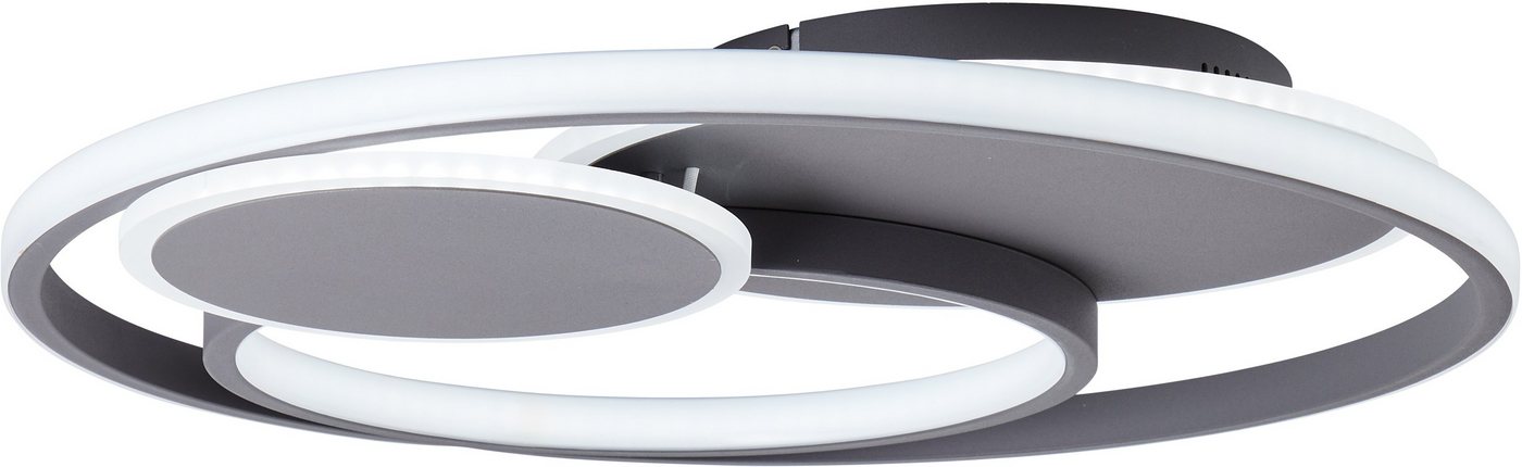 Brilliant LED Deckenleuchte Runda, CCT - über Fernbedienung, Dimmfunktion, Nachtlichtfunktion, LED fest integriert, warmweiß - kaltweiß, Ø 50 cm, 5200 lm, 3000- – Bild 2 von 5