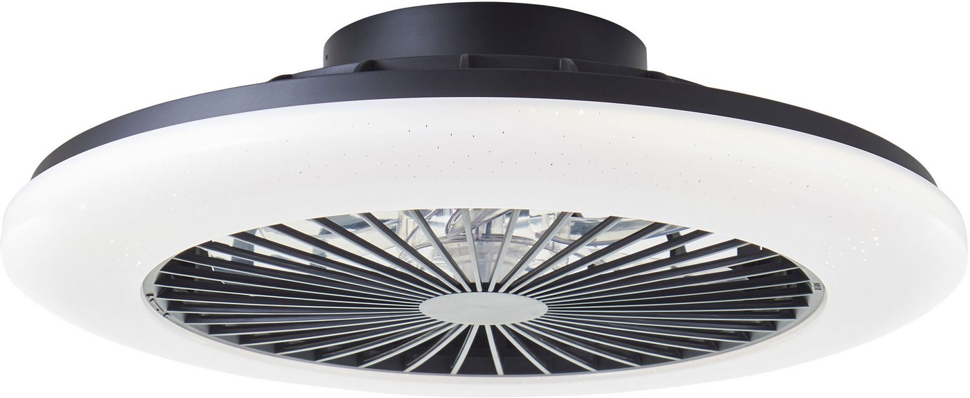 Brilliant LED Deckenleuchte Salerno, CCT - über Fernbedienung, Dimmfunktion, Nachtlichtfunktion, Timerfunktion, LED fest integriert, RGB, warmweiß - kaltweiß, V – Bild 3 von 5
