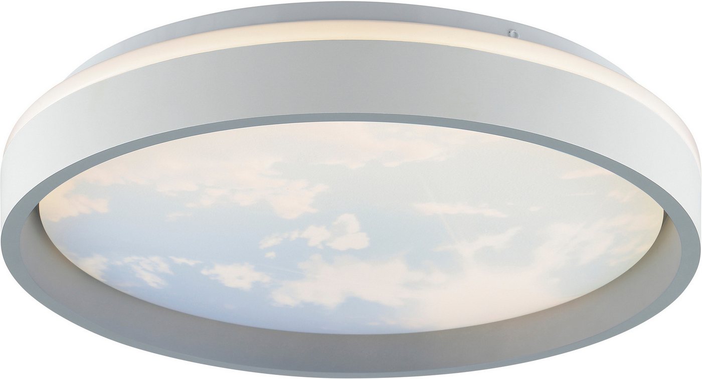 Brilliant LED Deckenleuchte Sky-Dream, CCT - über Fernbedienung, Dimmfunktion, Memoryfunktion, Nachtlichtfunktion, Timerfunktion, LED fest integriert, warmweiß  – Bild 3 von 5