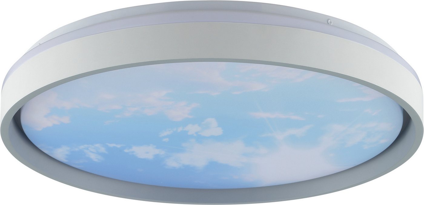 Brilliant LED Deckenleuchte Sky-Dream, CCT - über Fernbedienung, Dimmfunktion, Memoryfunktion, Nachtlichtfunktion, Timerfunktion, LED fest integriert, warmweiß  – Bild 2 von 5