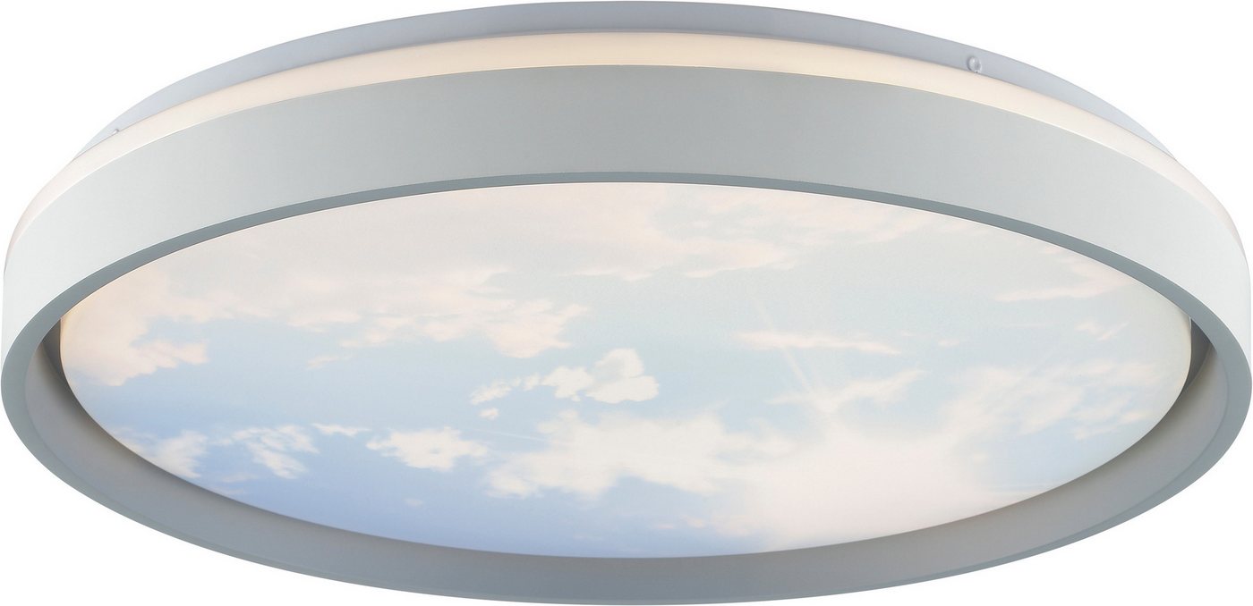 Brilliant LED Deckenleuchte Sky-Dream, CCT - über Fernbedienung, Dimmfunktion, Memoryfunktion, Nachtlichtfunktion, Timerfunktion, LED fest integriert, warmweiß  – Bild 3 von 5