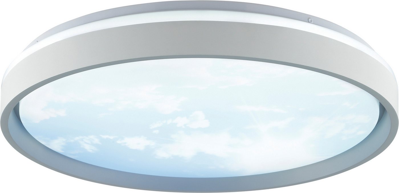 Brilliant LED Deckenleuchte Sky-Dream, CCT - über Fernbedienung, Dimmfunktion, Memoryfunktion, Nachtlichtfunktion, Timerfunktion, LED fest integriert, warmweiß  – Bild 5 von 5