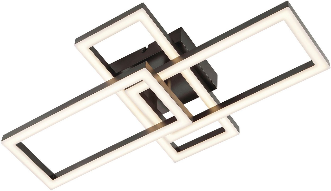 Brilliant LED Deckenleuchte Tavora, LED fest integriert, Warmweiß, LED-Profilleuchte, 2200 lm, 3000 K, 48 x 28 cm, Kunststoff schwarz – Bild 4 von 5