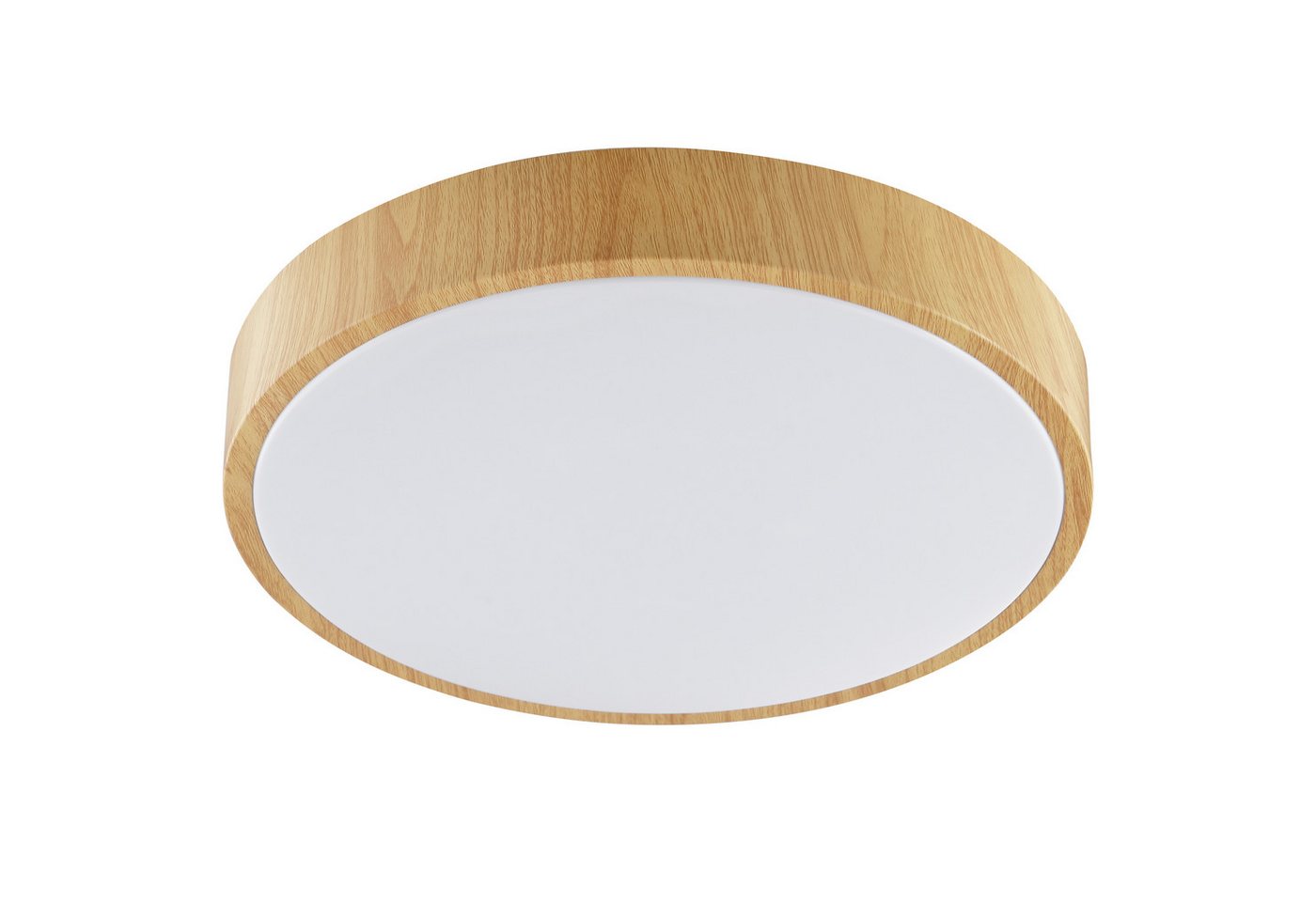 Brilliant LED Deckenleuchte Teranon, LED fest integriert, Warmweiß, Holzoptik, 3000 K, braun/weiß – Bild 3 von 5