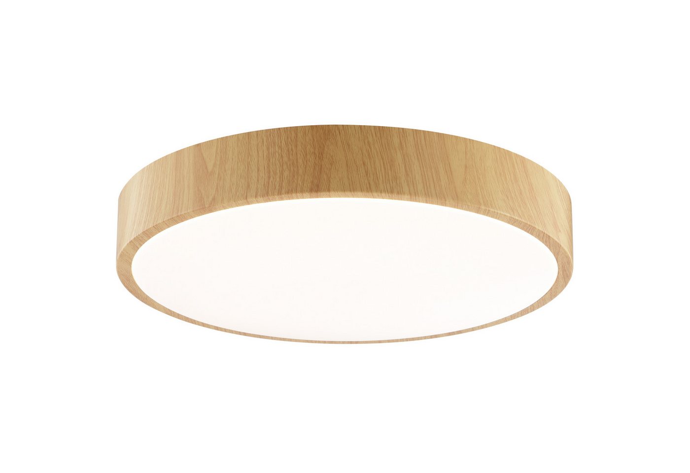 Brilliant LED Deckenleuchte Teranon, LED fest integriert, Warmweiß, Holzoptik, 3000 K, braun/weiß – Bild 4 von 5