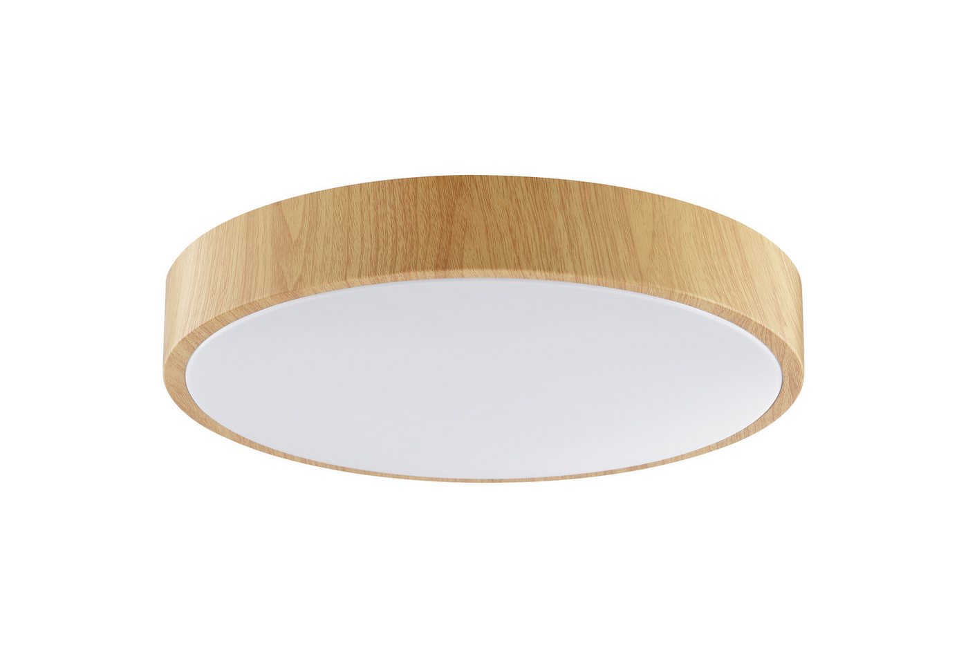 Brilliant LED Deckenleuchte Teranon, LED fest integriert, Warmweiß, Holzoptik, 3000 K, braun/weiß – Bild 5 von 5