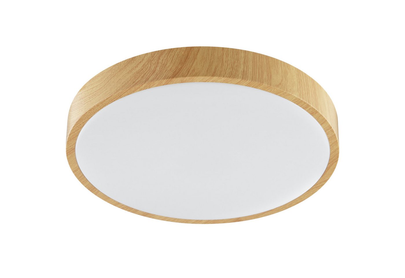 Brilliant LED Deckenleuchte Teranon, LED fest integriert, Warmweiß, Holzoptik, 3000 K, braun/weiß – Bild 3 von 5