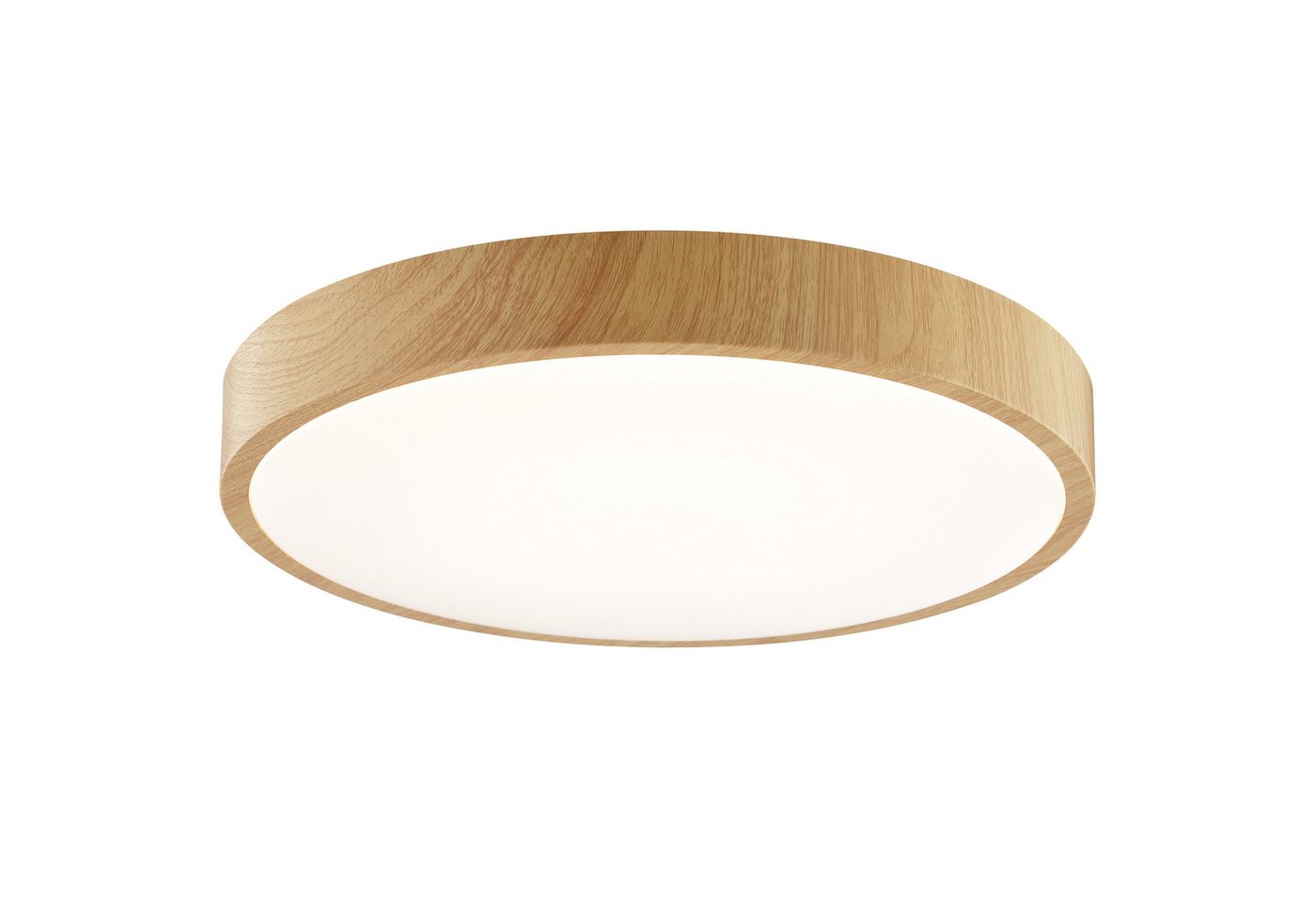 Brilliant LED Deckenleuchte Teranon, LED fest integriert, Warmweiß, Holzoptik, 3000 K, braun/weiß – Bild 4 von 5