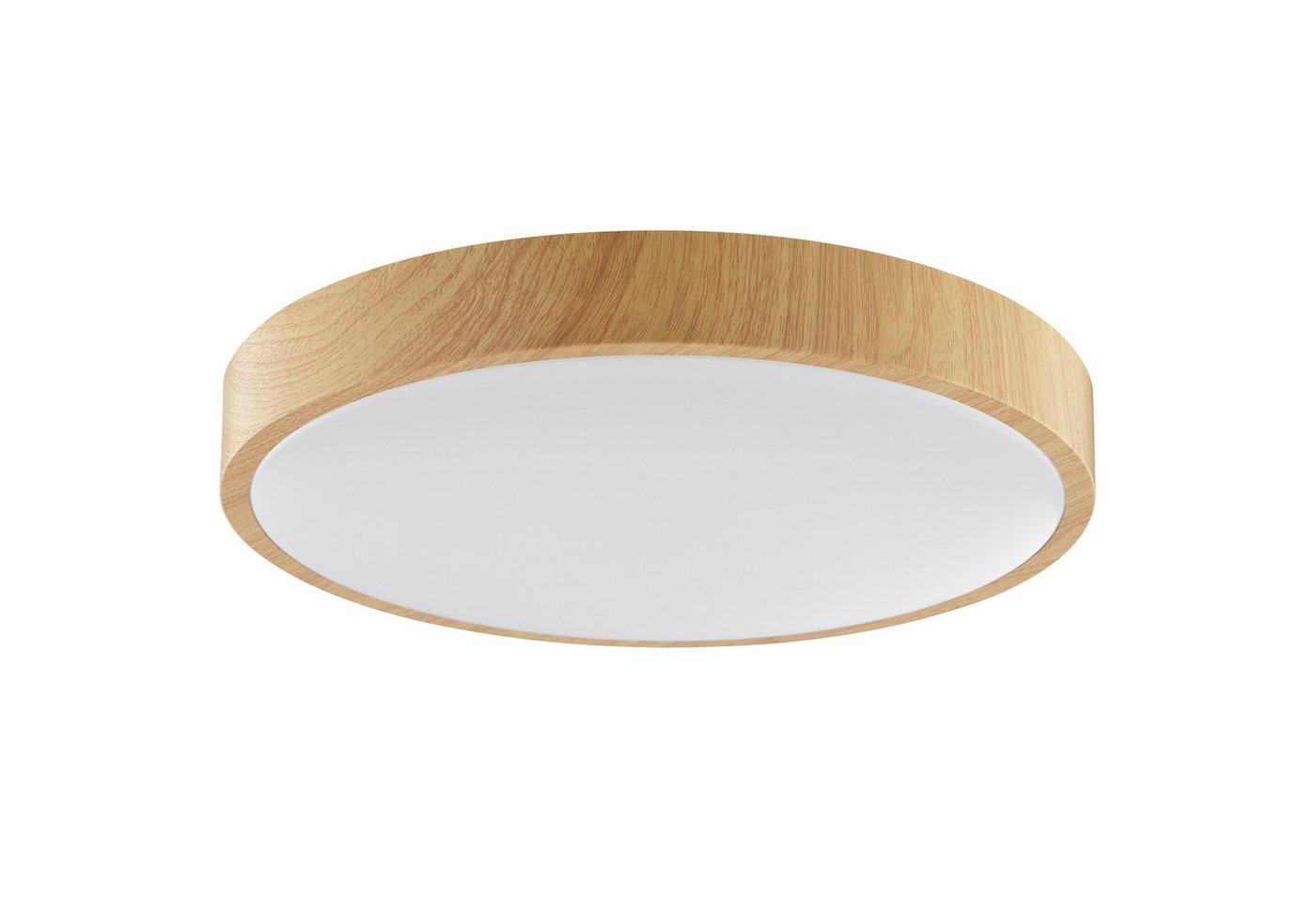 Brilliant LED Deckenleuchte Teranon, LED fest integriert, Warmweiß, Holzoptik, 3000 K, braun/weiß – Bild 5 von 5