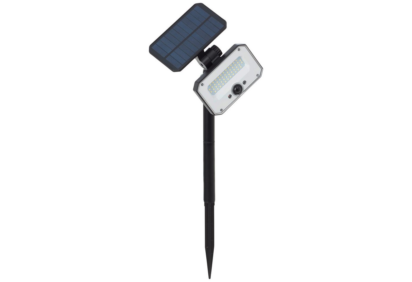Brilliant LED Gartenstrahler Joplin, Bewegungsmelder, LED fest integriert, LED Außenspießleuchte, Solar, 54 cm, 1100 lm, 4100 K, schwarz – Bild 3 von 5