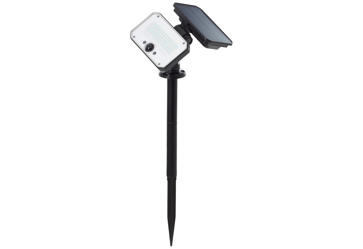 Brilliant LED Gartenstrahler Joplin, Bewegungsmelder, LED fest integriert, LED Außenspießleuchte, Solar, 54 cm, 1100 lm, 4100 K, schwarz – Bild 5 von 5