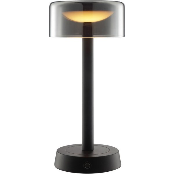Brilliant LED Tischleuchte Razor, Dimmfunktion, USB-Ladefunktion, LED fest integriert, Warmweiß, LED Akku Leuchte, 26 cm, 260 lm, 2700 K, Wireless Charging, dim