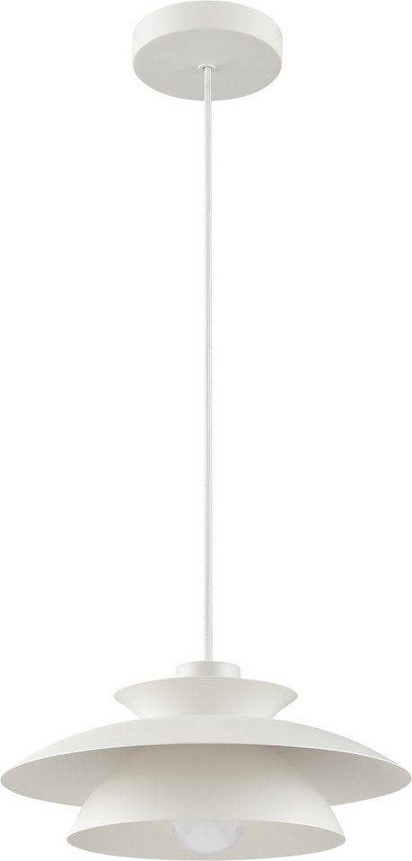 Brilliant Pendelleuchte Appia, ohne Leuchtmittel, Doppelschirm, Ø 30,5 cm, H 120 cm, E27 Fassung, Metall – Bild 2 von 5