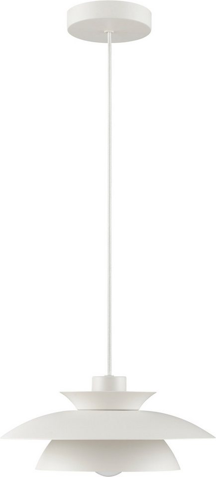 Brilliant Pendelleuchte Appia, ohne Leuchtmittel, Doppelschirm, Ø 30,5 cm, H 120 cm, E27 Fassung, Metall – Bild 3 von 5