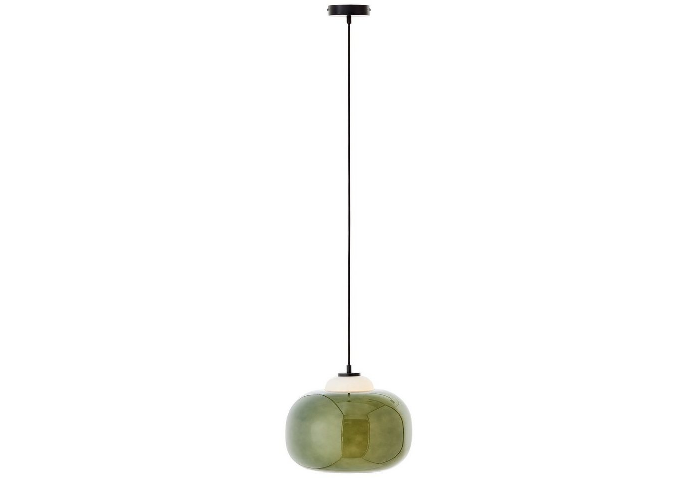 Brilliant Pendelleuchte Blop, ohne Leuchtmittel, Höhe 128,5 cm, Ø 30 cm, E27, kürzbar, Glas/Metall – Bild 2 von 5