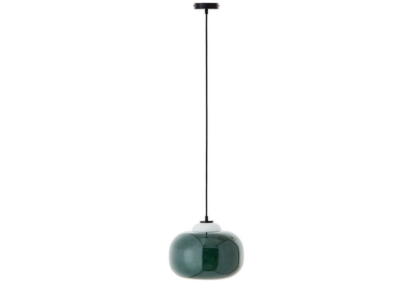 Brilliant Pendelleuchte Blop, ohne Leuchtmittel, Höhe 128,5 cm, Ø 30 cm, E27, kürzbar, Glas/Metall – Bild 3 von 5