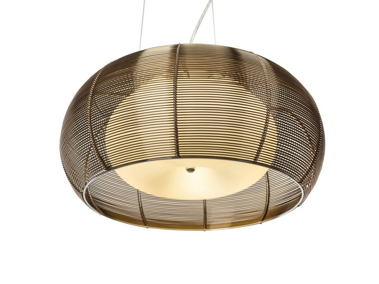 Brilliant Pendelleuchte Relax, ohne Leuchtmittel, Hängelampe 40cm bronze/chrom – Bild 2 von 2