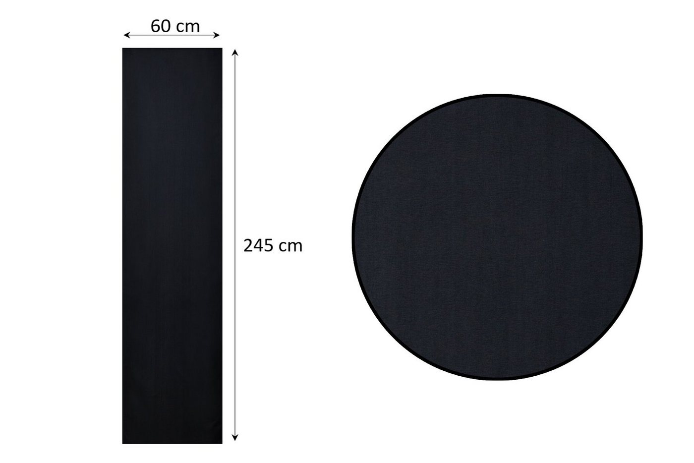 Brilliant Schiebegardine Blickdicht / 60x245cm, Paneelwagen, abdunkelnd, Store – Bild 2 von 4