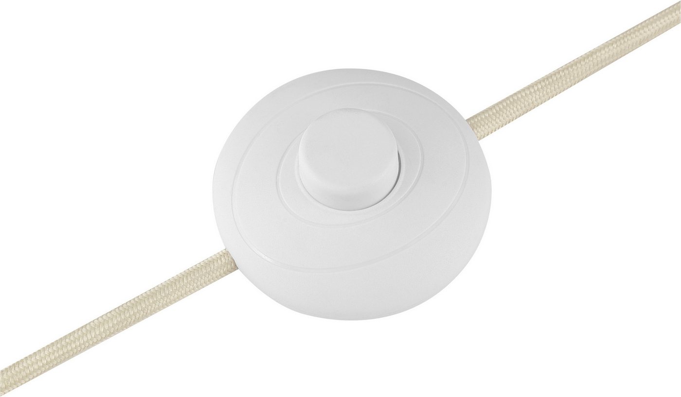 Brilliant Stehlampe Arlo, ohne Leuchtmittel, E27 Fassung, 160 x 44 x 28 cm, Holz/Textil/Metall, beige – Bild 4 von 5