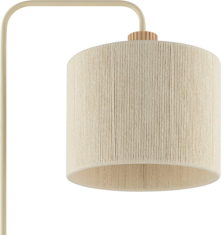Brilliant Stehlampe Arlo, ohne Leuchtmittel, E27 Fassung, 160 x 44 x 28 cm, Holz/Textil/Metall, beige – Bild 5 von 5