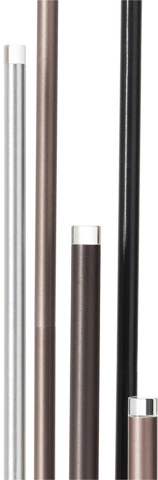 Brilliant Stehlampe Cembalo, Dimmfunktion, LED fest integriert, Warmweiß, 5flg mit Fußdimmer, 155 cm Höhe, Ø 28 cm, 2200 lm, 3000 K – Bild 2 von 5