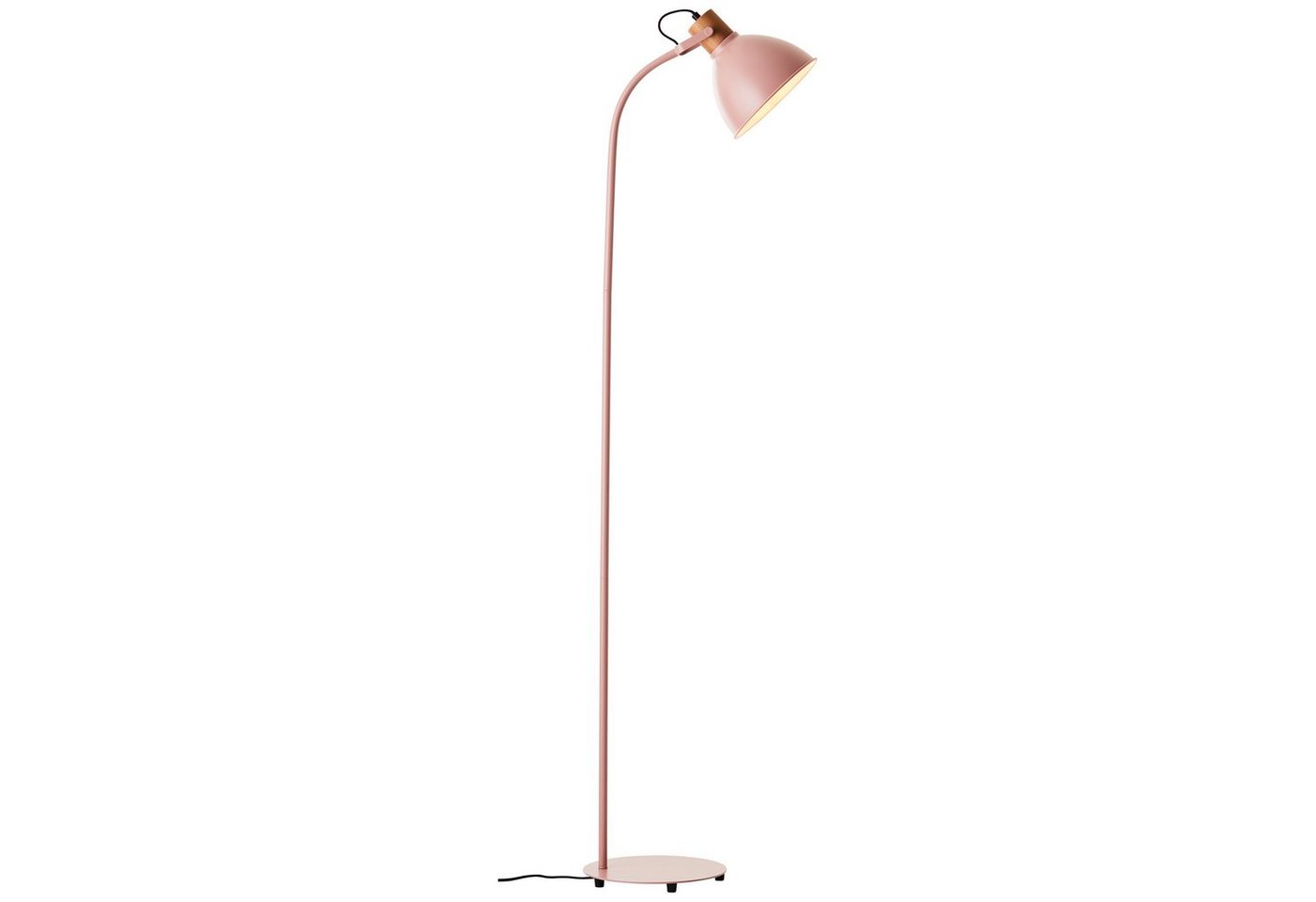 Brilliant Stehlampe Erena, ohne Leuchtmittel, Höhe 150 cm, E27, Metall/Holz – Bild 2 von 5
