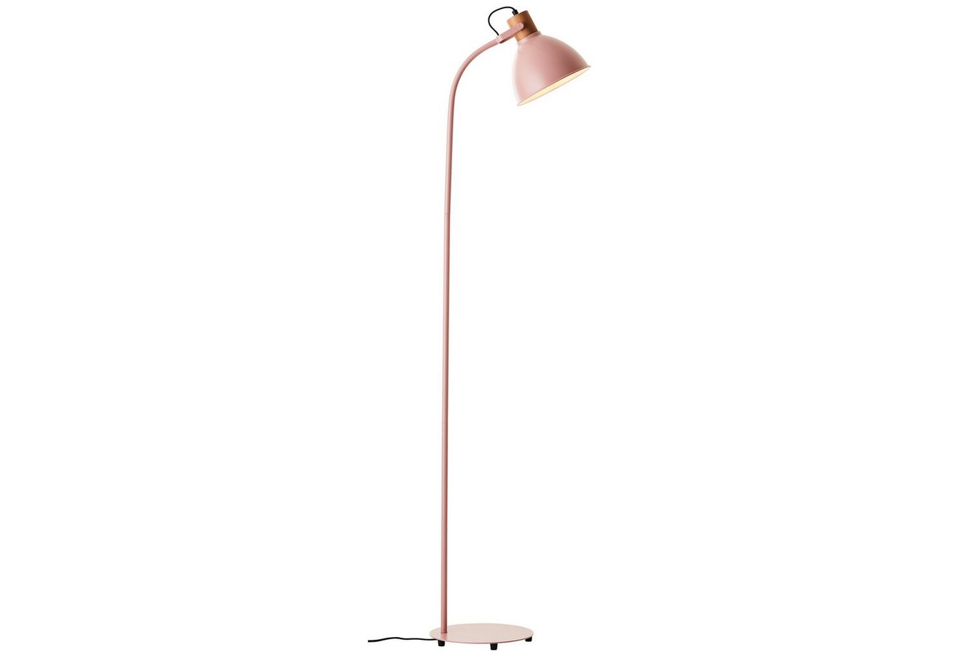 Brilliant Stehlampe Erena, ohne Leuchtmittel, Höhe 150 cm, E27, Metall/Holz – Bild 3 von 5