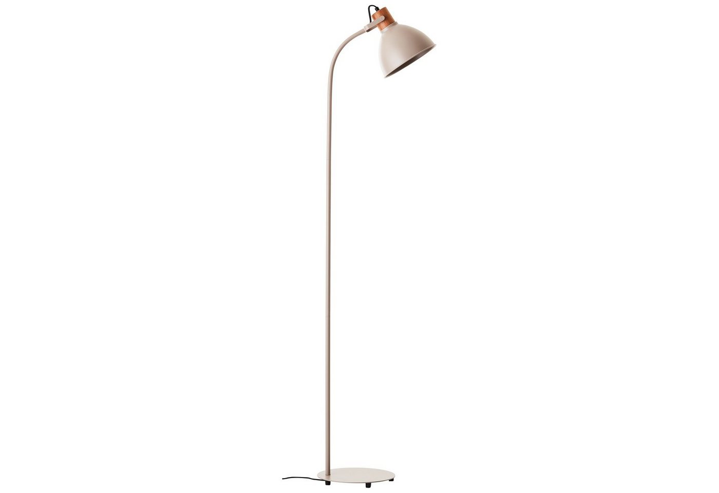 Brilliant Stehlampe Erena, ohne Leuchtmittel, Höhe 150 cm, E27, Metall/Holz – Bild 3 von 5
