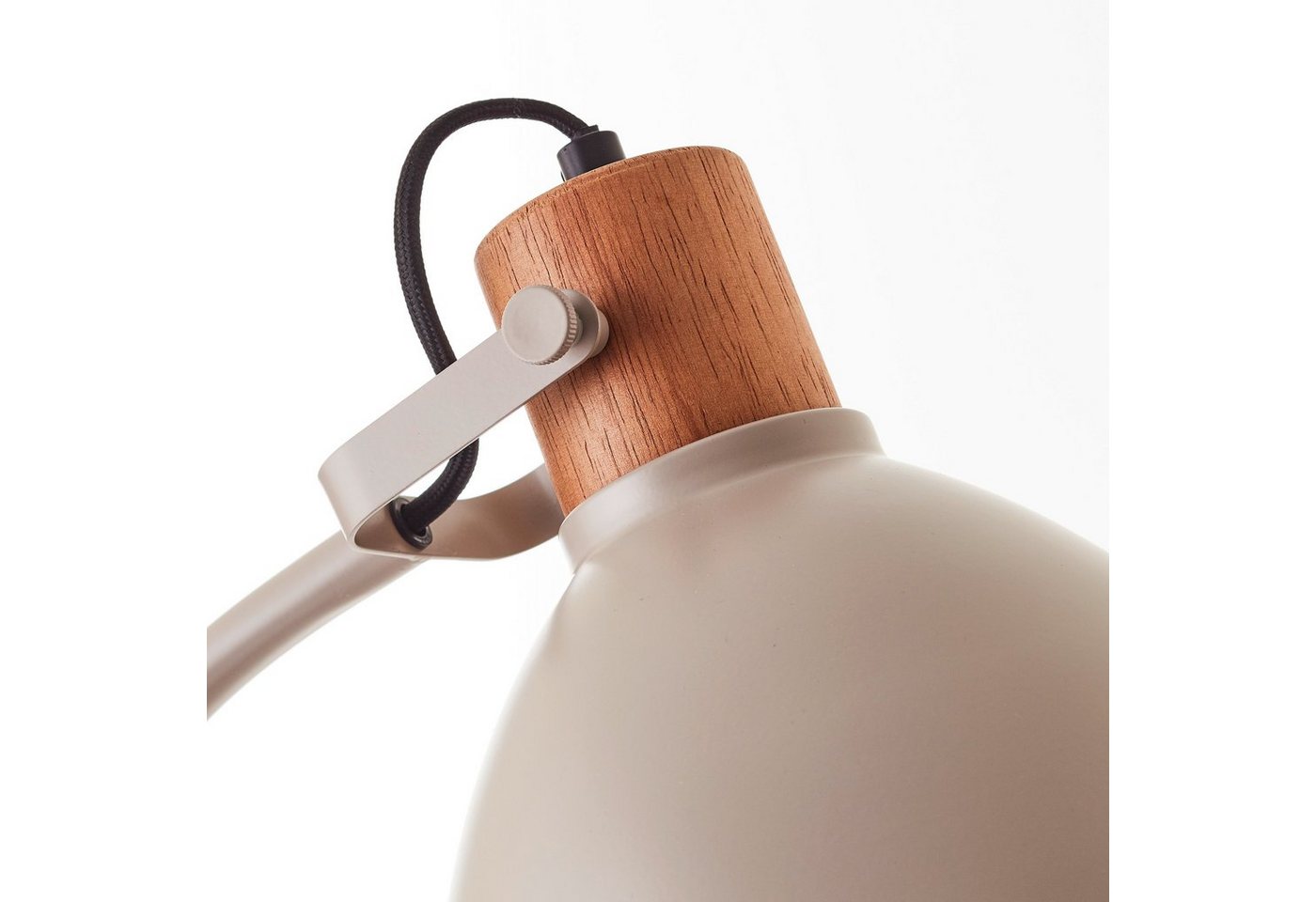Brilliant Stehlampe Erena, ohne Leuchtmittel, Höhe 150 cm, E27, Metall/Holz – Bild 5 von 5