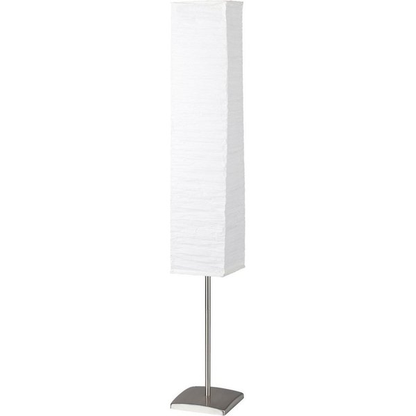 Brilliant Stehlampe Nerva, ohne Leuchtmittel, 145cm Höhe, E14 max. 40W, Metall/Reispapier, Fußschalter
