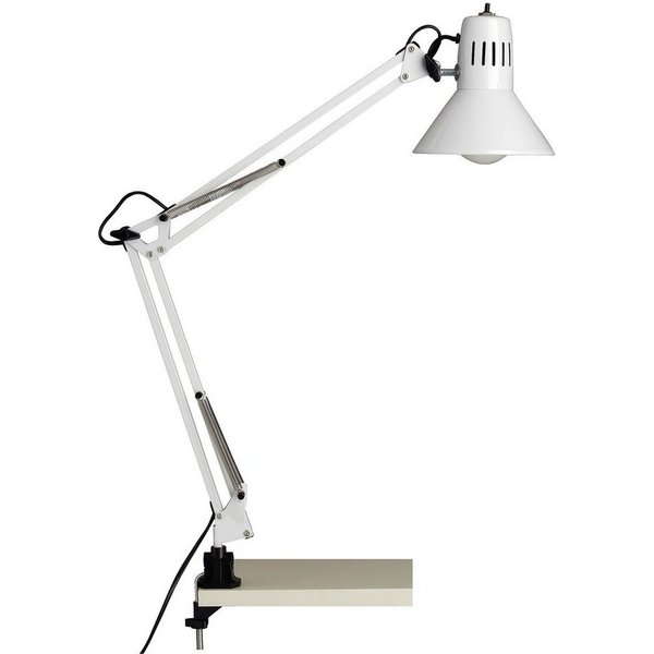 Brilliant Tischleuchte HOBBY, ohne Leuchtmittel, 70cm Höhe, E27 max. 40W, schwenkbar, Metall, Druckschalter