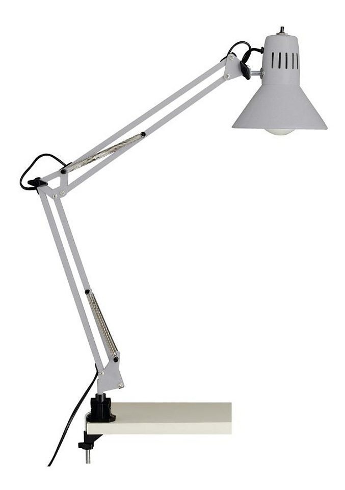 Brilliant Tischleuchte HOBBY, ohne Leuchtmittel, 70cm Höhe, E27 max. 40W, schwenkbar, Metall, Druckschalter – Bild 2 von 5