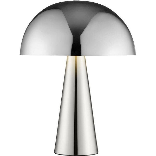 Brilliant Tischleuchte Sigrun, ohne Leuchtmittel, Pilz Tischleuchte, 33 cm, Ø 25 cm, E14, max. 20 W, Metall, chromfarben