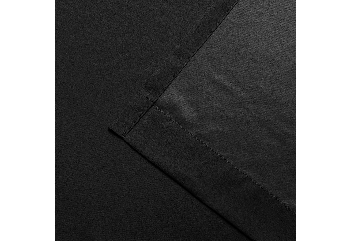 Brilliant Vorhang / Blickdicht / versch. Farben & Größen / #9018, Ösen, Store – Bild 4 von 5