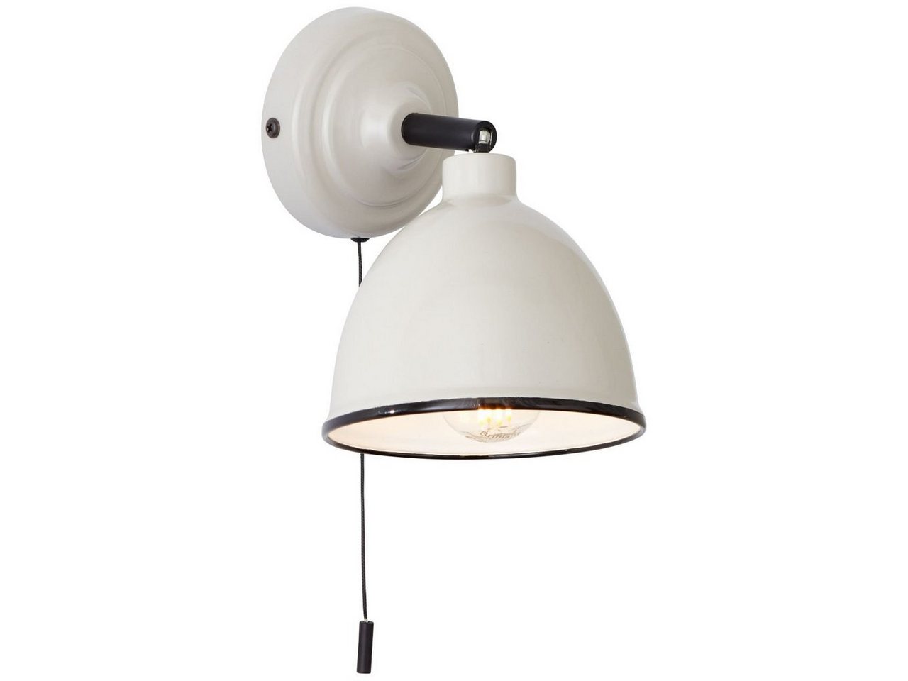 Brilliant Wandleuchte Telio, ohne Leuchtmittel, Wandlampe mit Zugschalter – Bild 2 von 4