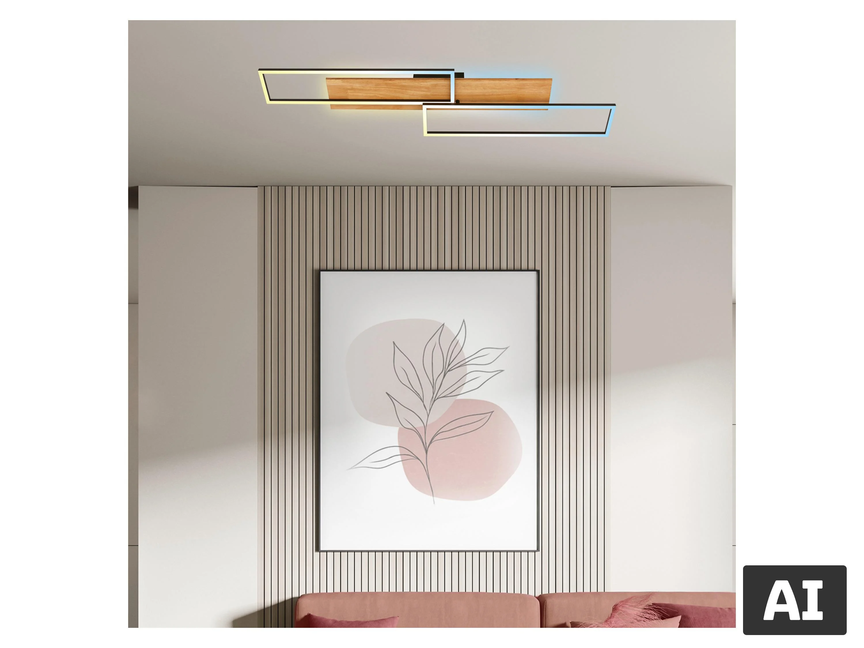 BRILONER CCT LED Deckenleuchte mit Backlighteffekt (110x25 cm) – Bild 2 von 3
