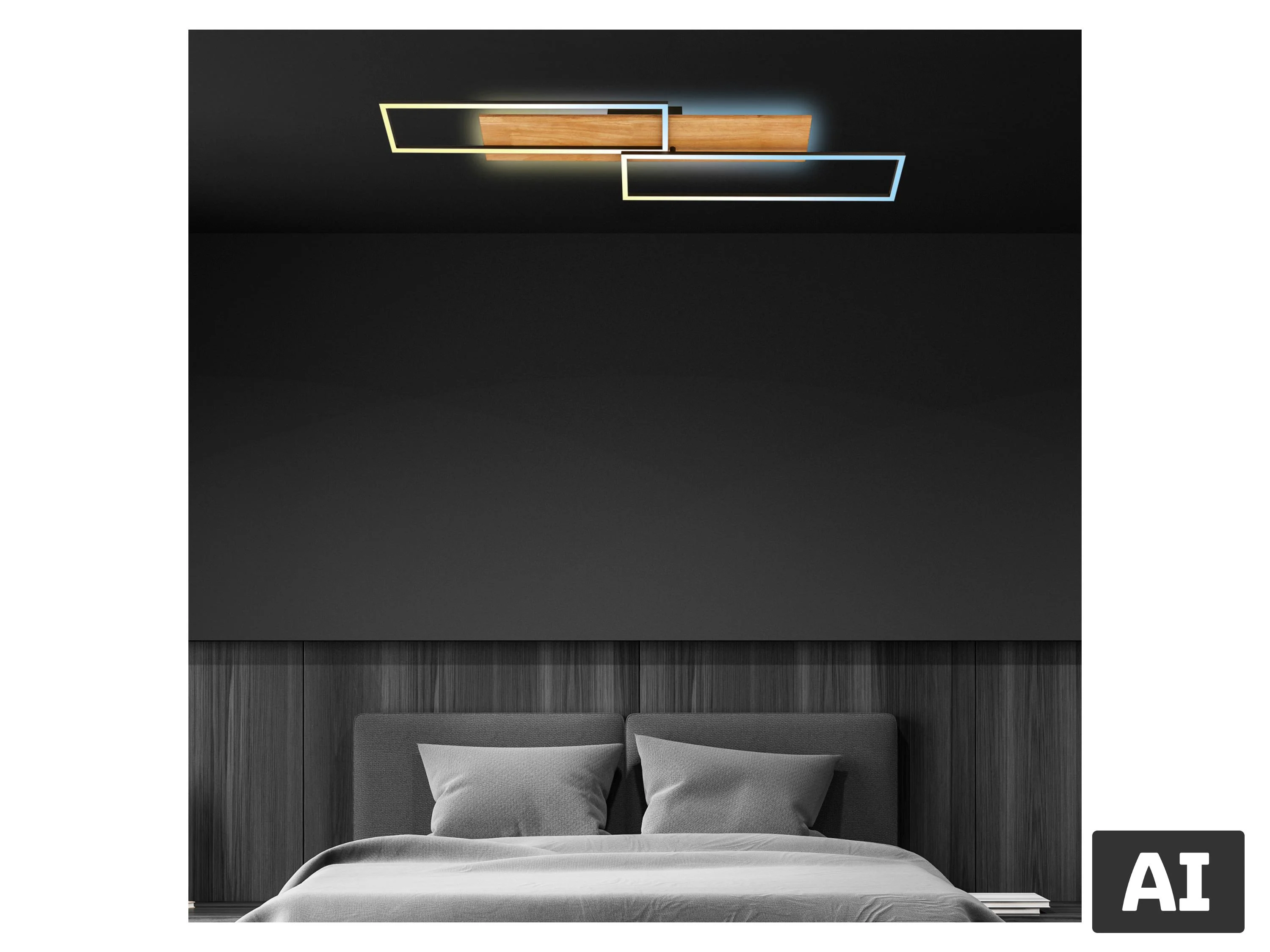 BRILONER CCT LED Deckenleuchte mit Backlighteffekt (110x25 cm) – Bild 3 von 3